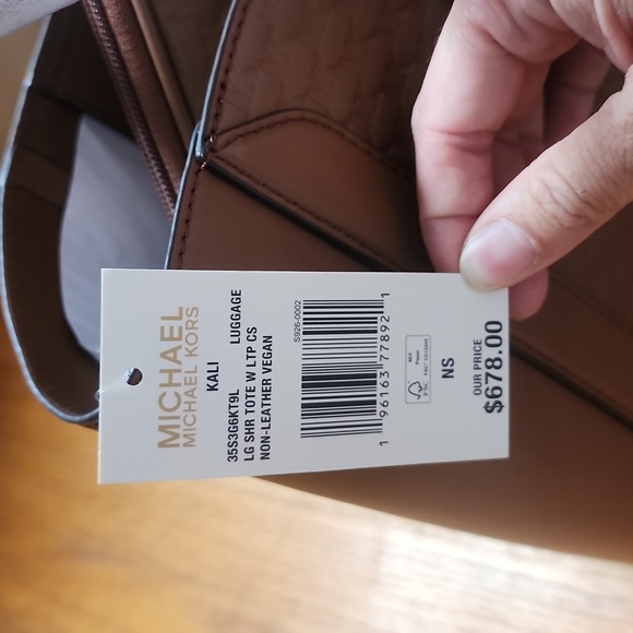 NWT Michael Kors Large Kali Laptop Tote in Luggage - Picture 2 of 6